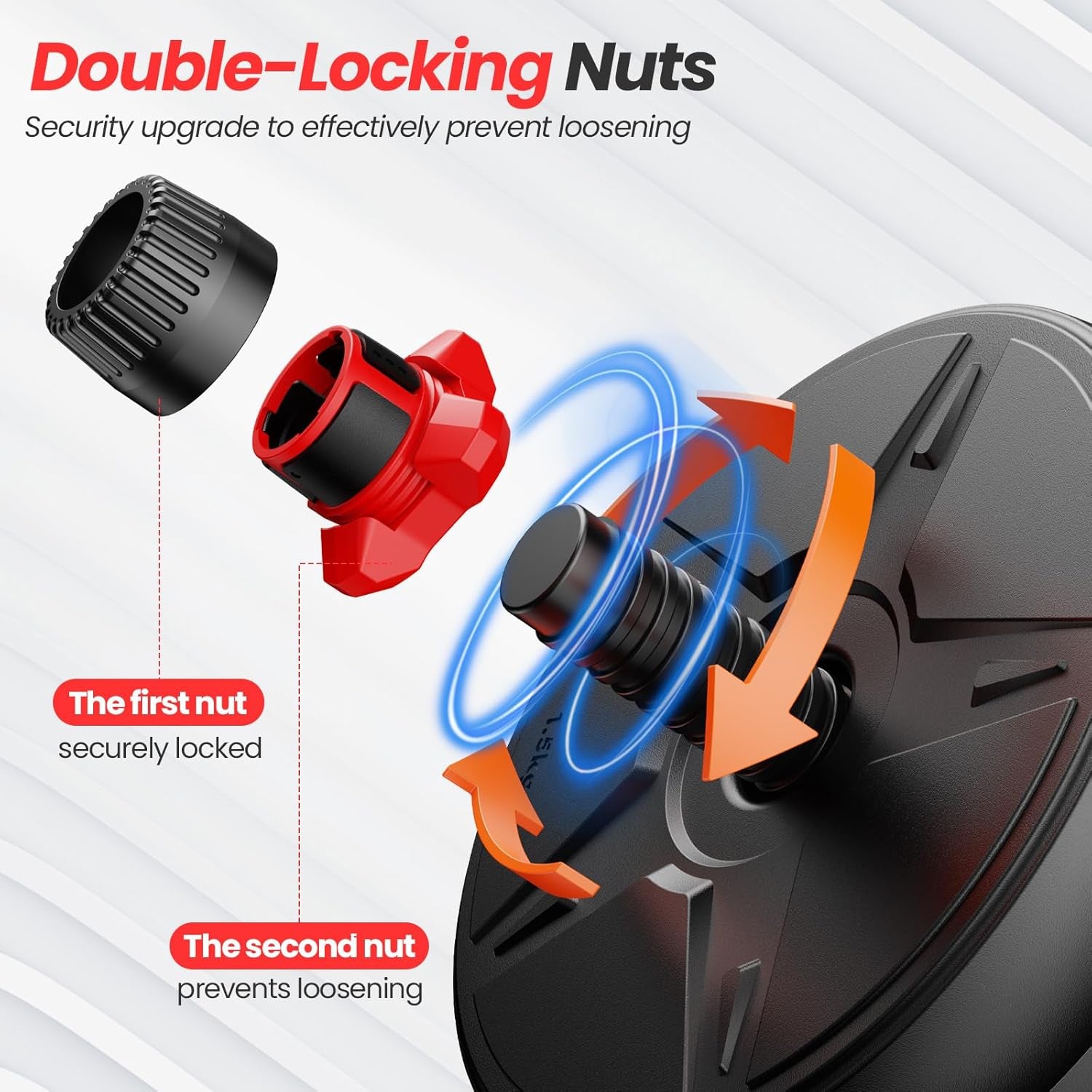 Adjustable Dumbbell Set,20/35/45/55/70/90Lbs Free Weights Set with Upgraded Nut, 4 in 1 Weight Set Used as Kettlebells, Barbell, Push up Stand, Fitness Exercise for Home Gym Suitable Men/Women
