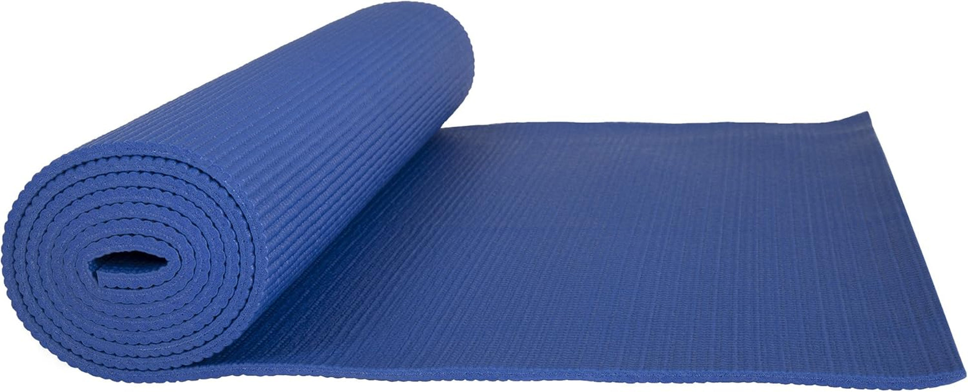 Yoga Mat - Double Sided Workout Mat - 71X24-Inch Exercise Pad for Home Gym Fitness or Pilates with Carrying Strap by
