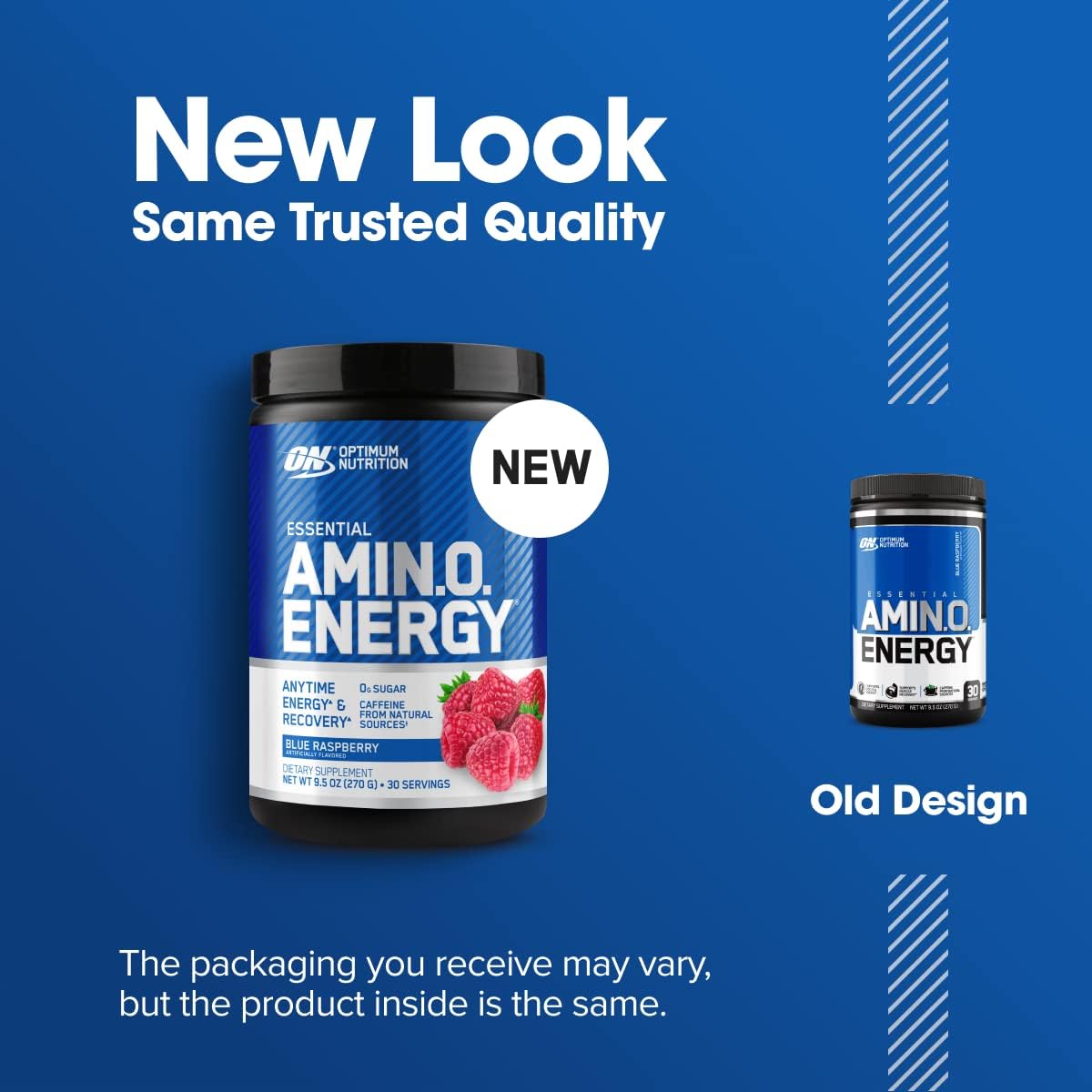 Amino Energy - Pre Workout with Green Tea, BCAA, Amino Acids, Keto Friendly, Green Coffee Extract, Energy Powder - Blue Raspberry, 30 Servings (Packaging May Vary)