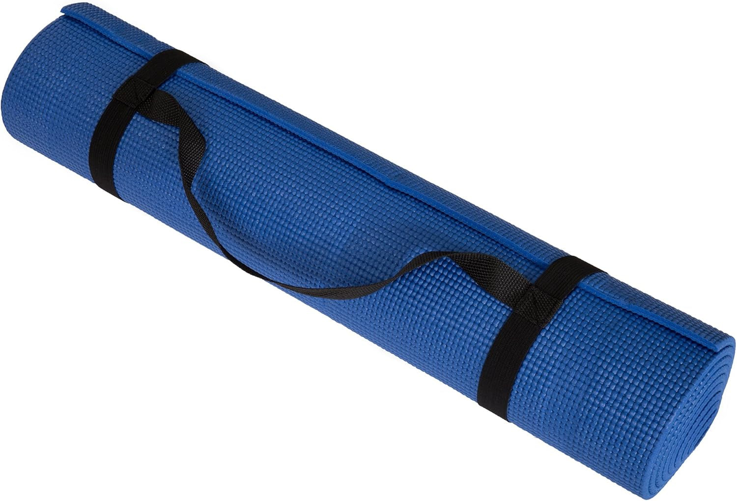 Yoga Mat - Double Sided Workout Mat - 71X24-Inch Exercise Pad for Home Gym Fitness or Pilates with Carrying Strap by